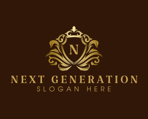 Luxury Crown Shield logo design