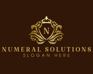 Luxury Crown Shield logo design