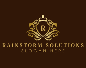 Luxury Crown Shield logo design