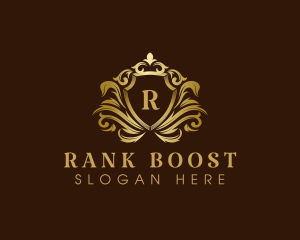 Luxury Crown Shield logo design