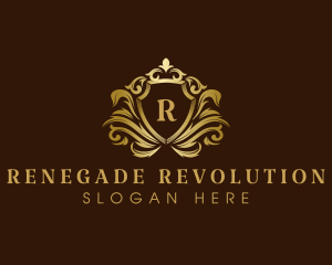 Luxury Crown Shield logo design