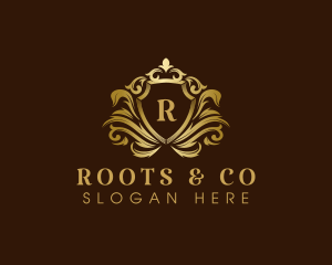 Luxury Crown Shield logo design