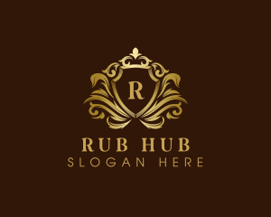 Luxury Crown Shield logo design