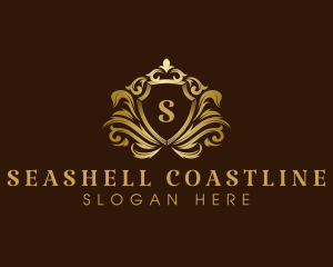 Luxury Crown Shield logo design