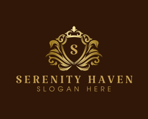 Luxury Crown Shield logo design