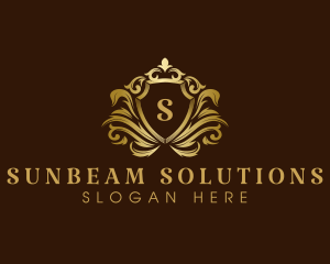 Luxury Crown Shield logo design