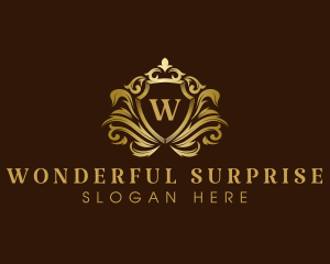 Luxury Crown Shield logo design