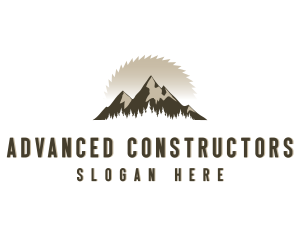 Forrest Logging Sawblade logo design