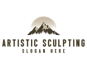 Forrest Logging Sawblade logo design