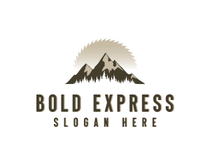 Forrest Logging Sawblade logo design