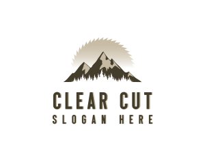 Forrest Logging Sawblade logo design