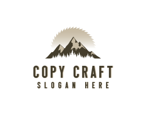 Forrest Logging Sawblade logo design