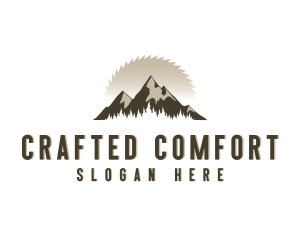 Forrest Logging Sawblade logo design