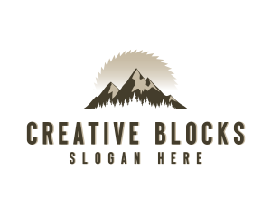 Forrest Logging Sawblade logo design