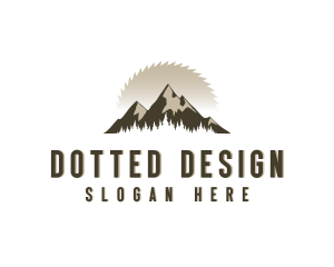 Forrest Logging Sawblade logo design