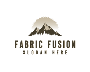 Forrest Logging Sawblade logo design