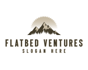 Forrest Logging Sawblade logo design