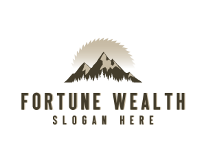 Forrest Logging Sawblade logo design