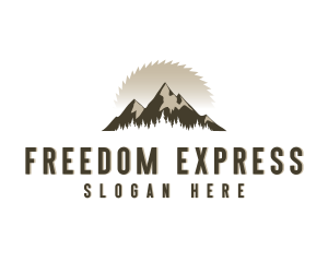 Forrest Logging Sawblade logo design