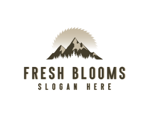 Forrest Logging Sawblade logo design