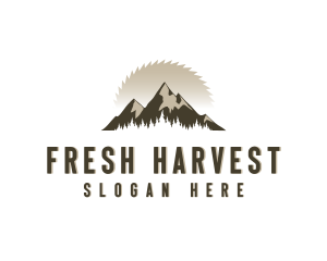 Forrest Logging Sawblade logo design