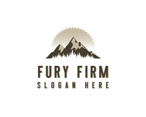 Forrest Logging Sawblade logo design