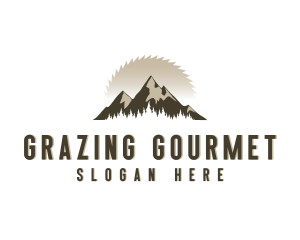 Forrest Logging Sawblade logo design