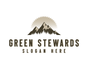 Forrest Logging Sawblade logo design