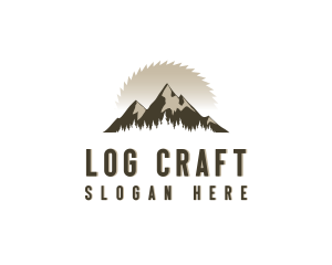 Forrest Logging Sawblade logo design