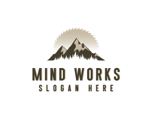 Forrest Logging Sawblade logo design