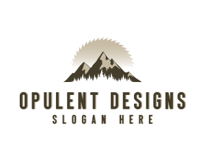 Forrest Logging Sawblade logo design