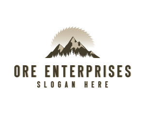 Forrest Logging Sawblade logo design