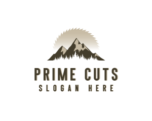 Forrest Logging Sawblade logo design