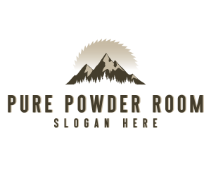 Forrest Logging Sawblade logo design