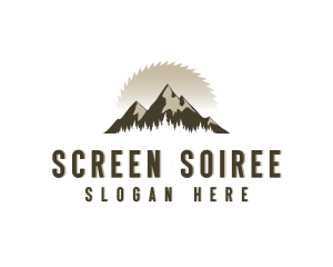 Forrest Logging Sawblade logo design