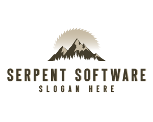 Forrest Logging Sawblade logo design