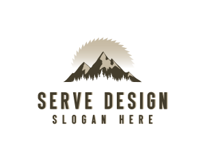 Forrest Logging Sawblade logo design