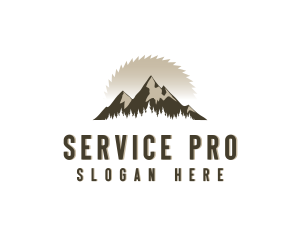 Forrest Logging Sawblade logo design