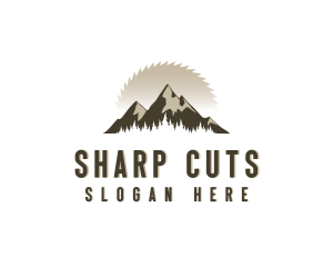 Forrest Logging Sawblade logo design