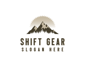 Forrest Logging Sawblade logo design