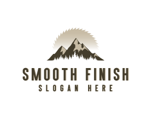 Forrest Logging Sawblade logo design