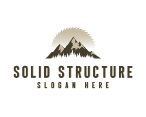 Forrest Logging Sawblade logo design