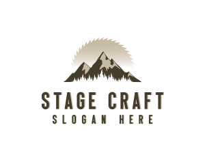 Forrest Logging Sawblade logo design