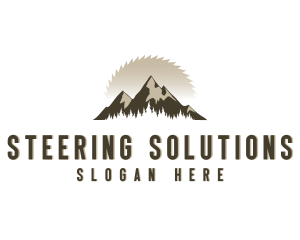 Forrest Logging Sawblade logo design