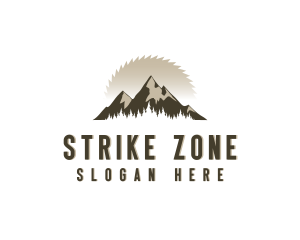 Forrest Logging Sawblade logo design