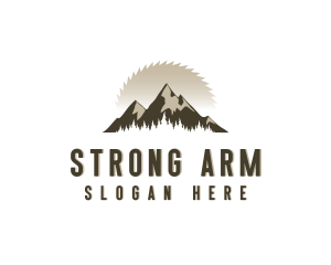 Forrest Logging Sawblade logo design