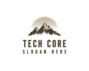 Forrest Logging Sawblade logo design