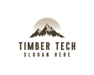 Forrest Logging Sawblade logo design