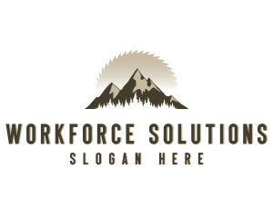 Forrest Logging Sawblade logo design