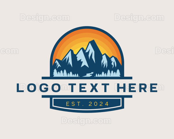 Outdoor Mountain Trekking Logo